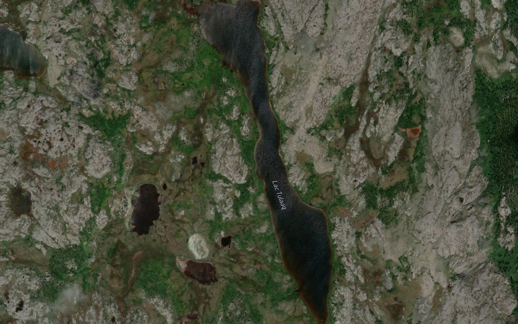 Satellite map of the Lac Tulaaq
