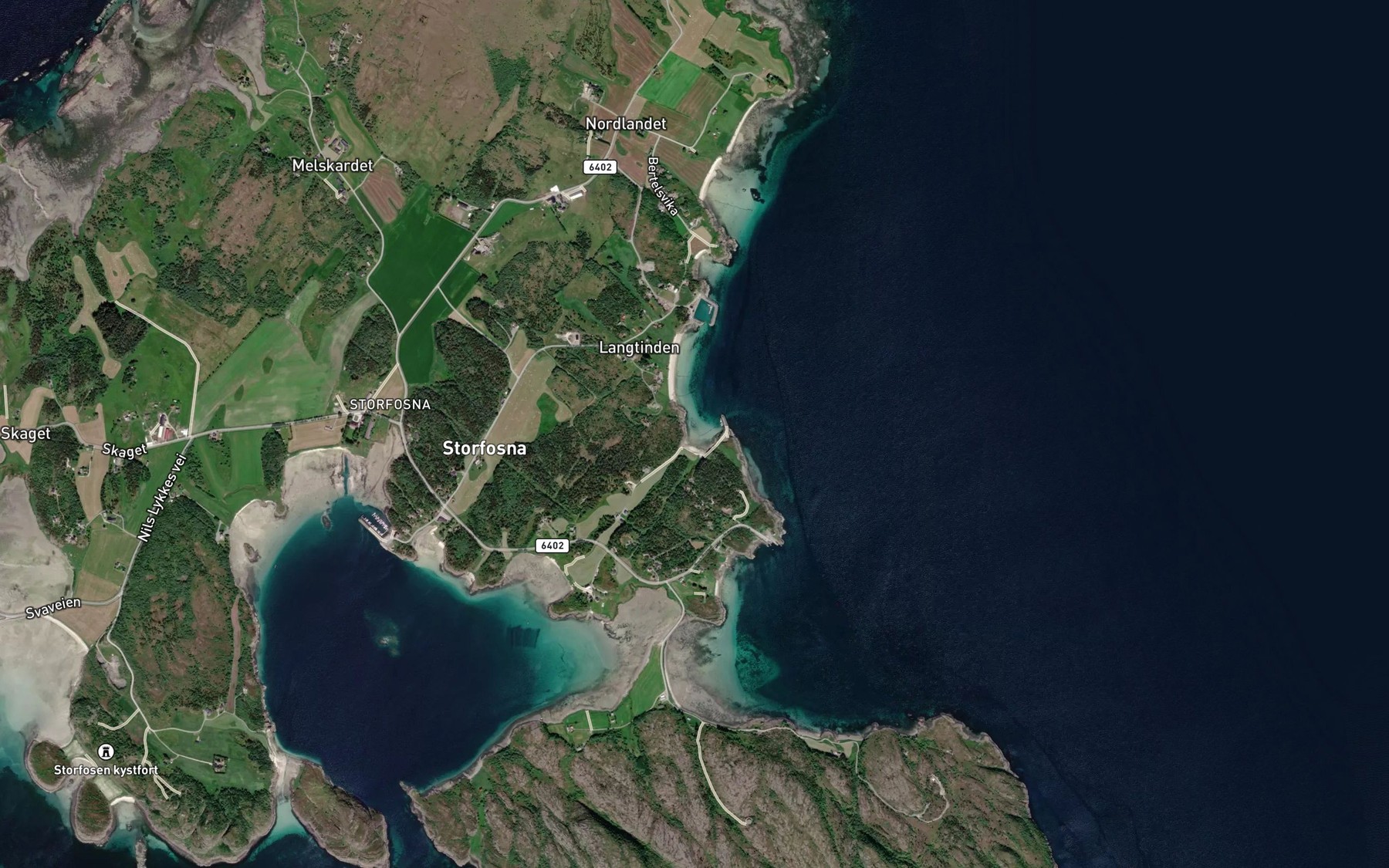 Satellite map of the Kilen