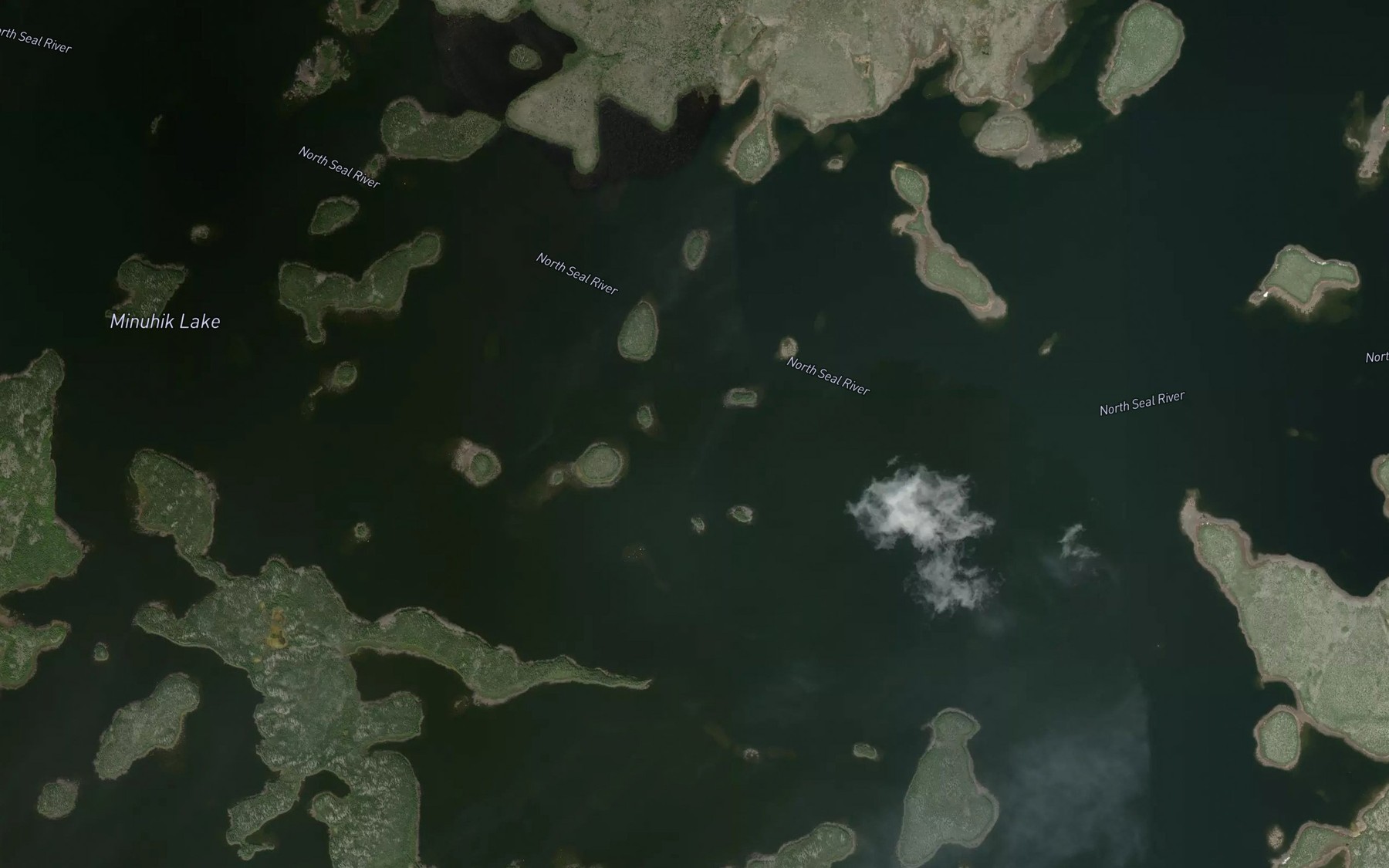 Satellite map of the Egenolf Lake