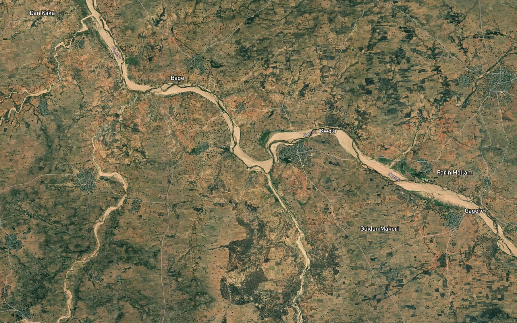 Satellite map of the Zorori