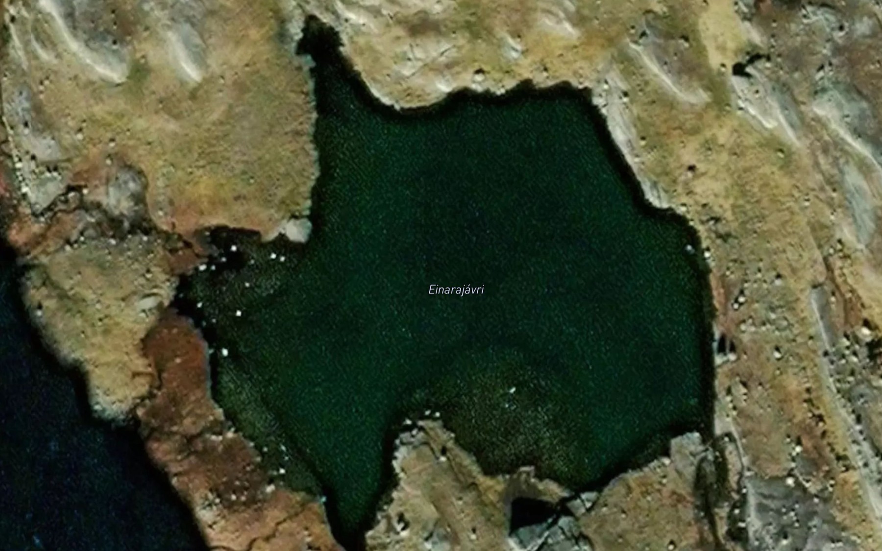 Satellite map of the Einarajavri