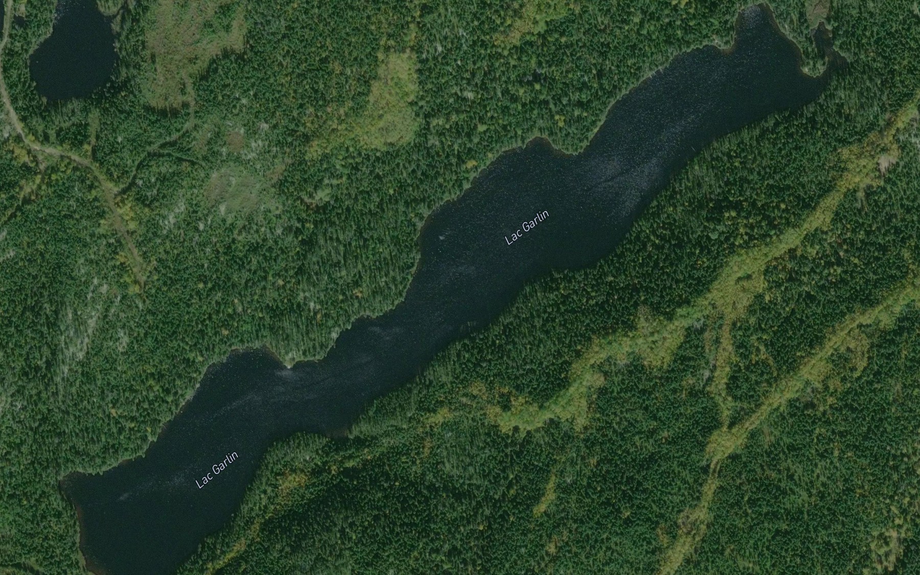 Satellite map of the Lac Garlin