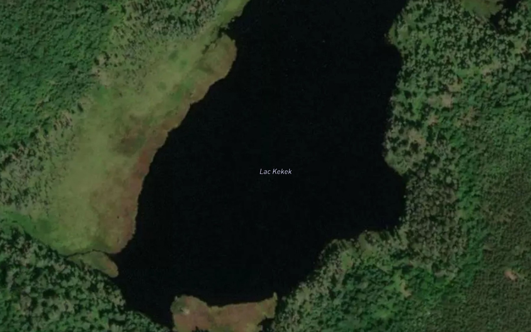 Satellite map of the Lac Kekek