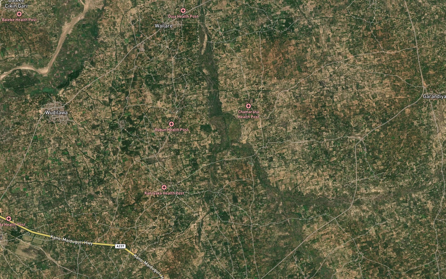 Satellite map of the Shanfai