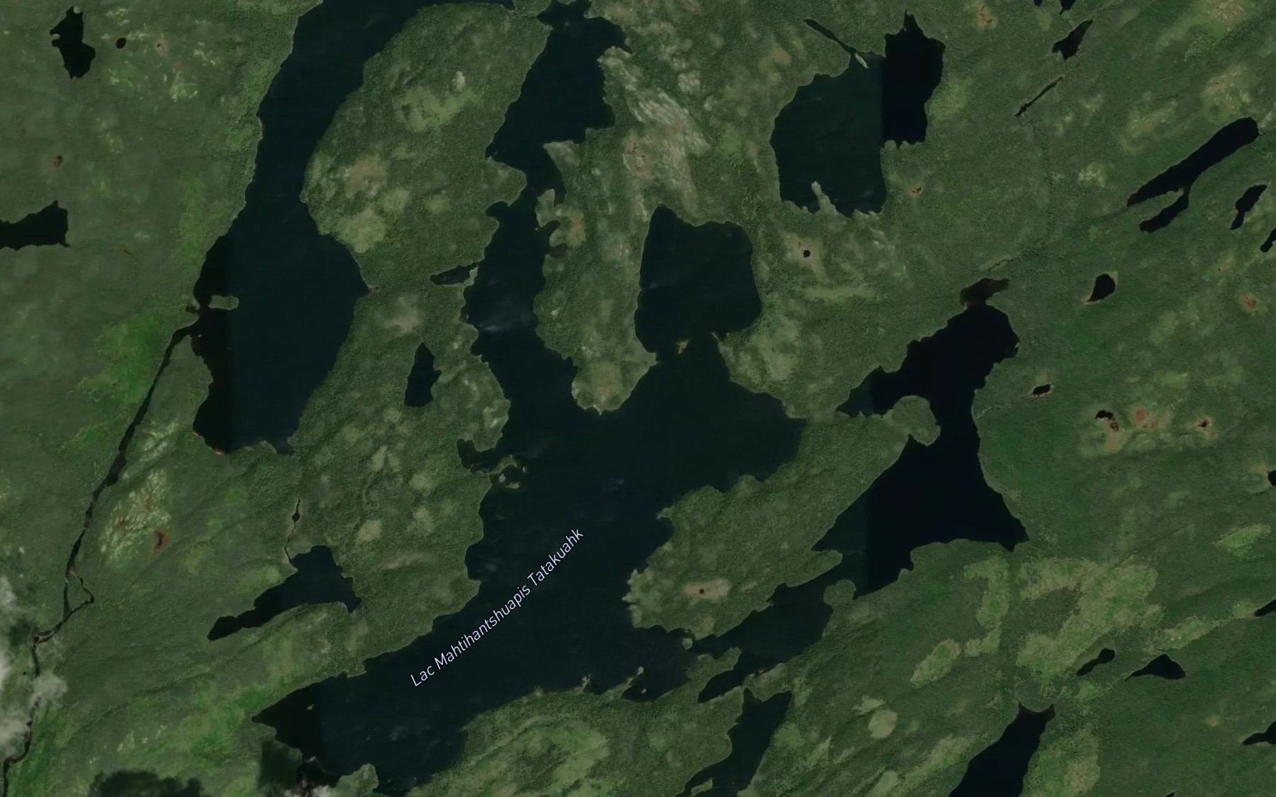 Satellite map of the Lac Mahtihantshuapis Tatakuahk