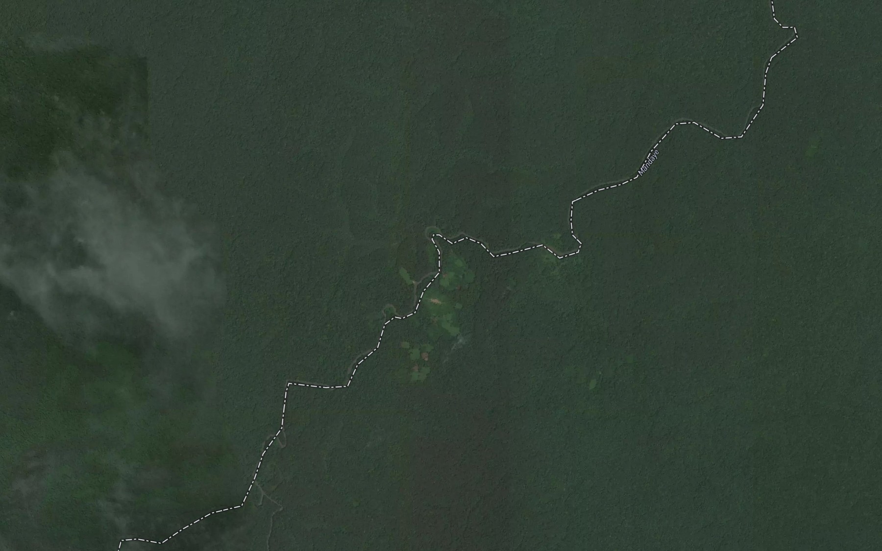 Satellite map of the Kenene