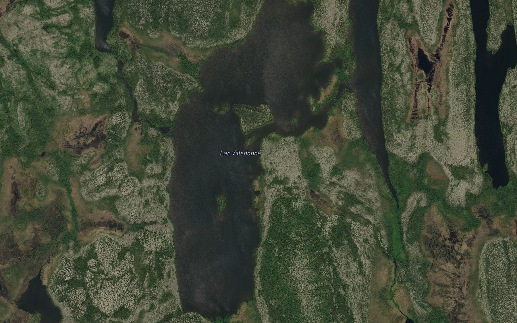Satellite map of the Lac Villedonne