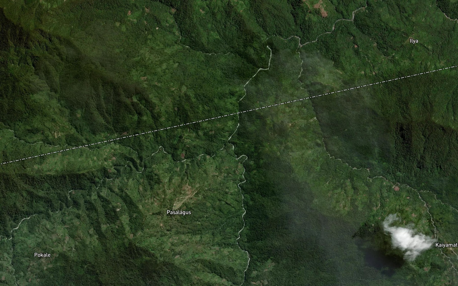 Satellite map of the Sui River