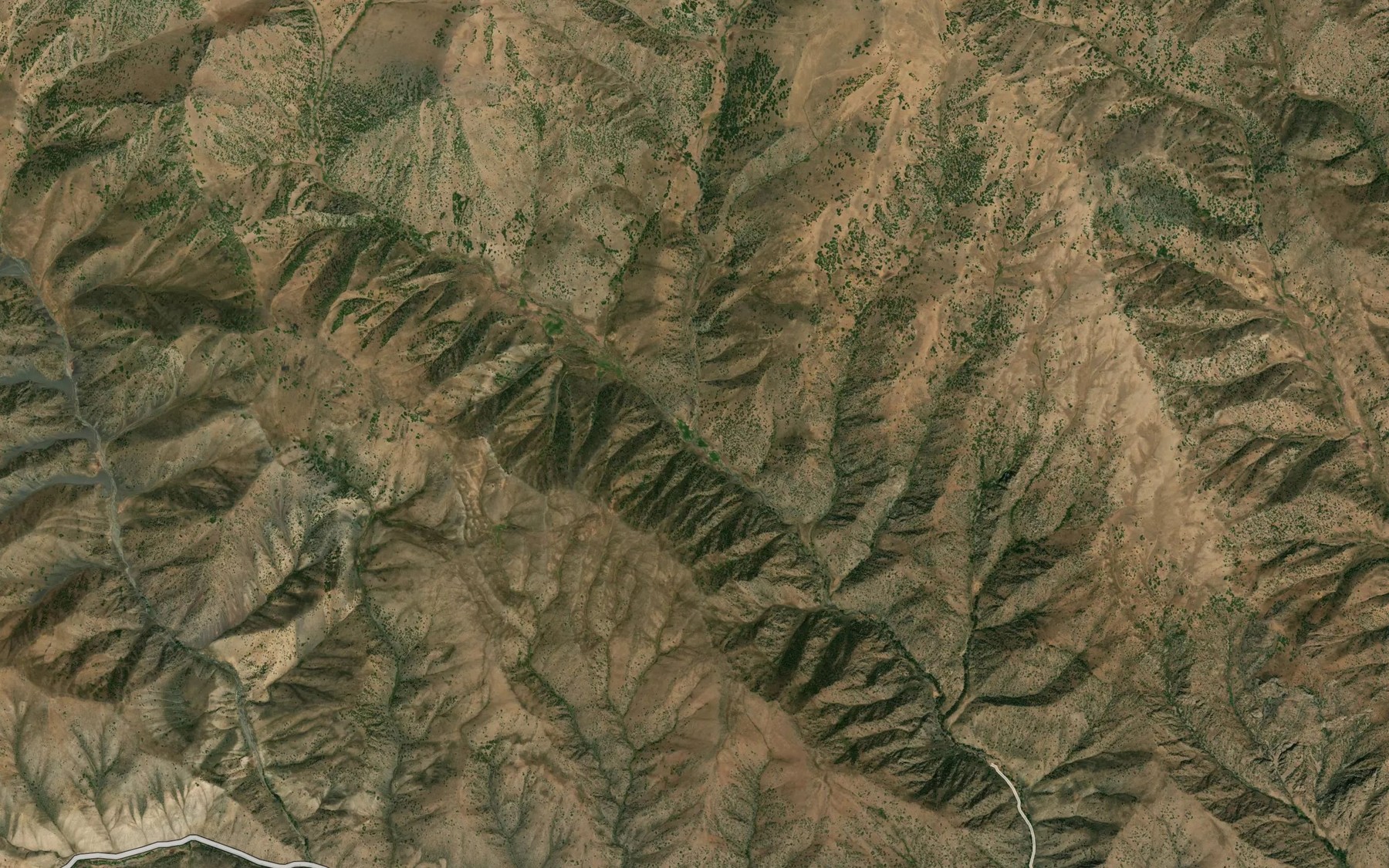 Satellite map of the Koyka-Kokush-Say