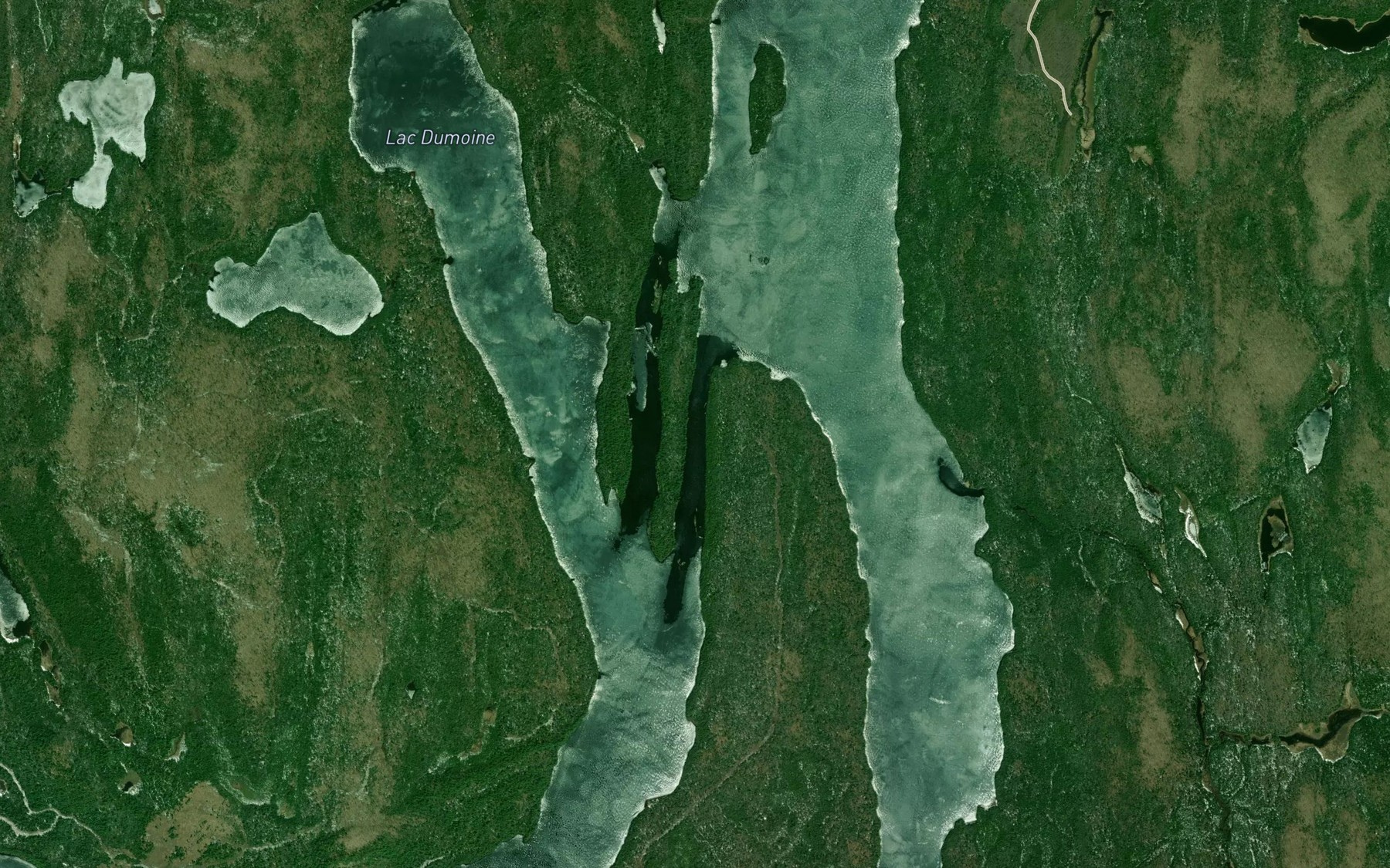 Satellite map of the Passe Perley