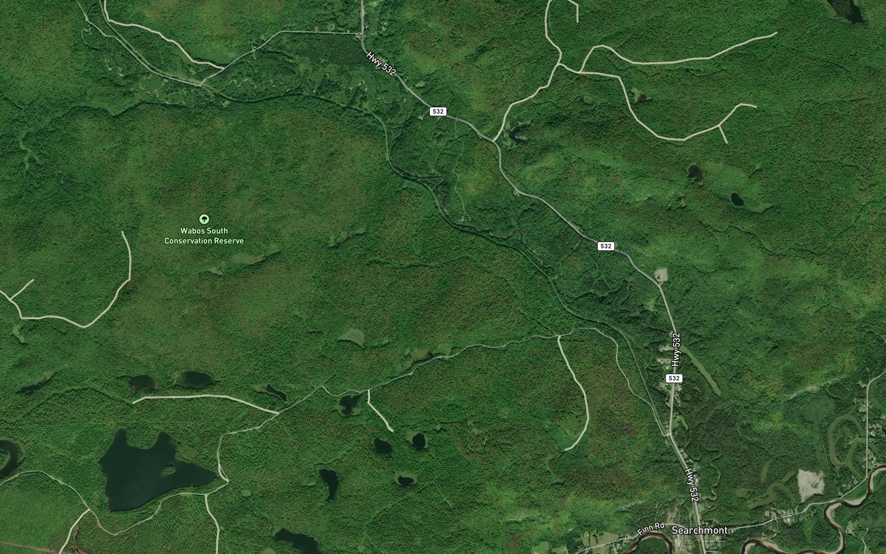 Satellite map of the Atkinson Creek