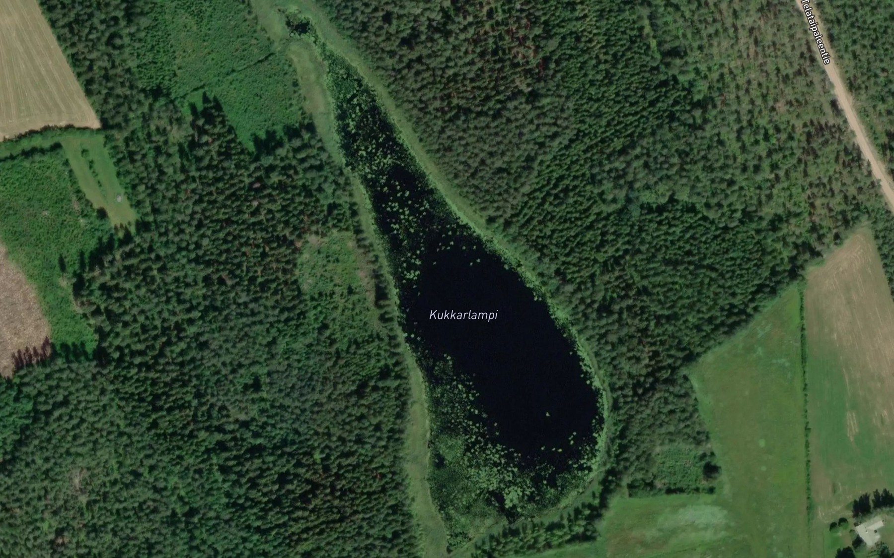 Satellite map of the Kukkarlampi