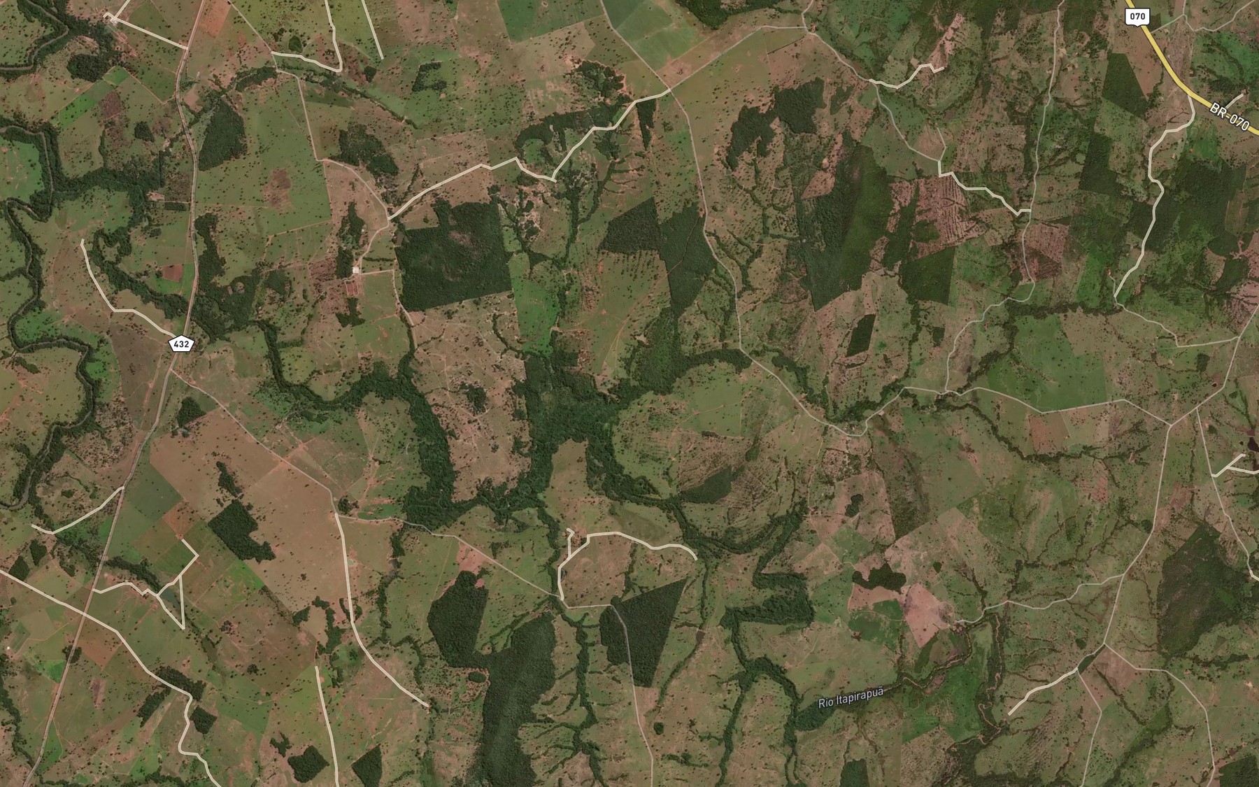 Satellite map of the Corrego da Anta Morta