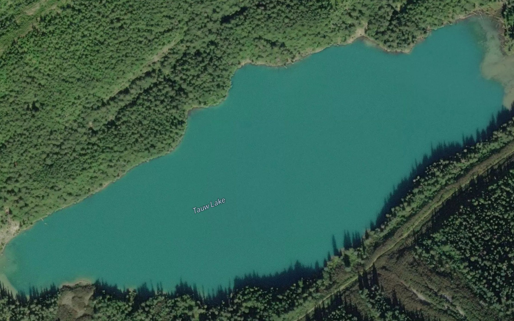 Satellite map of the Tauw Lake