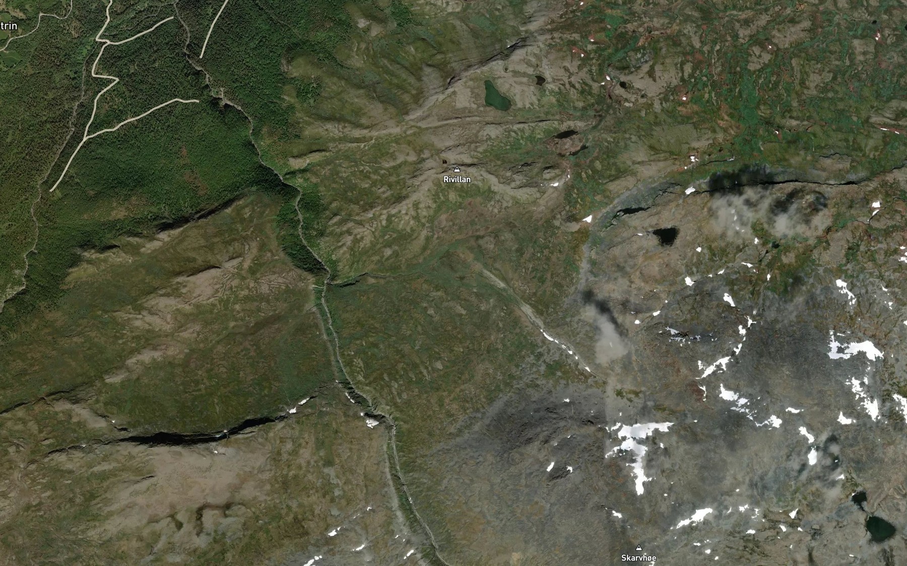 Satellite map of the Bredalsbekken