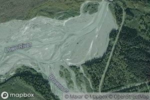 Satellite map of the Browns Creek