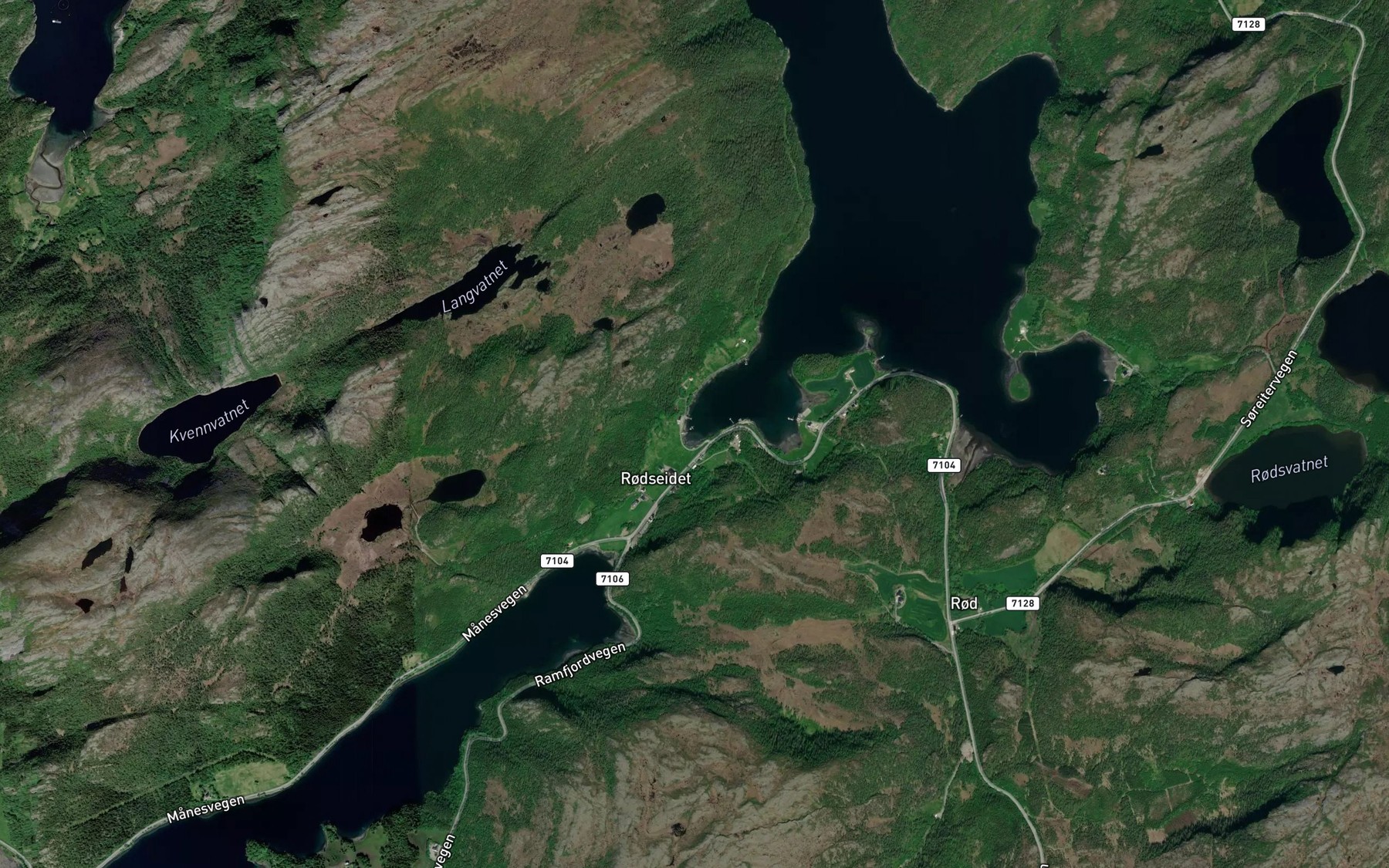Satellite map of the Rodseidbukta