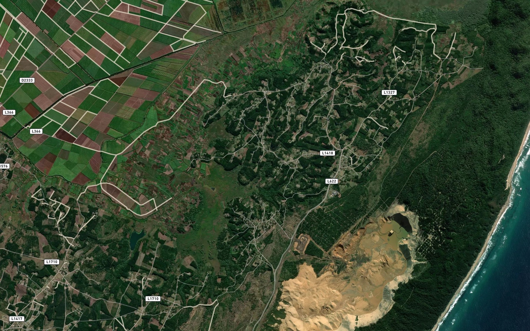 Satellite map of the Ngwenveni