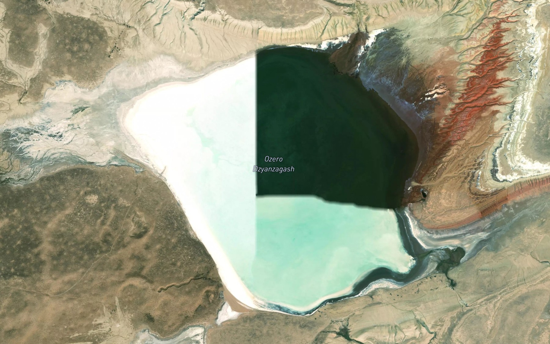 Satellite map of the Ozero Dzyanzagash