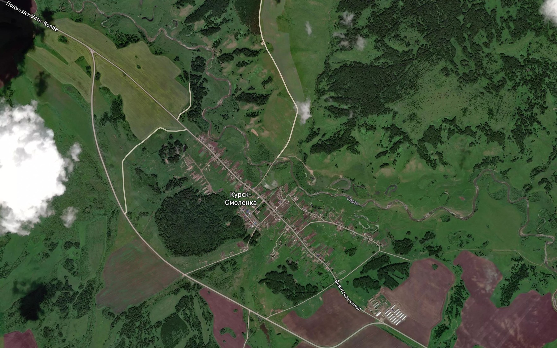 Satellite map of the Dideli