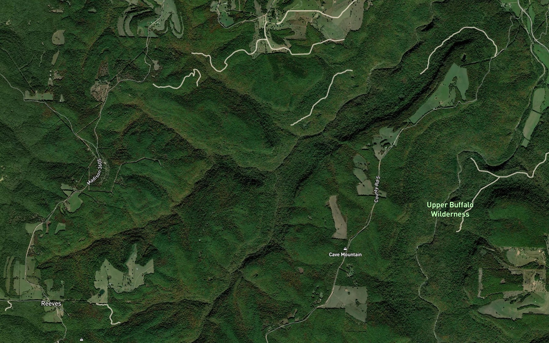 Satellite map of the Edgemon Creek