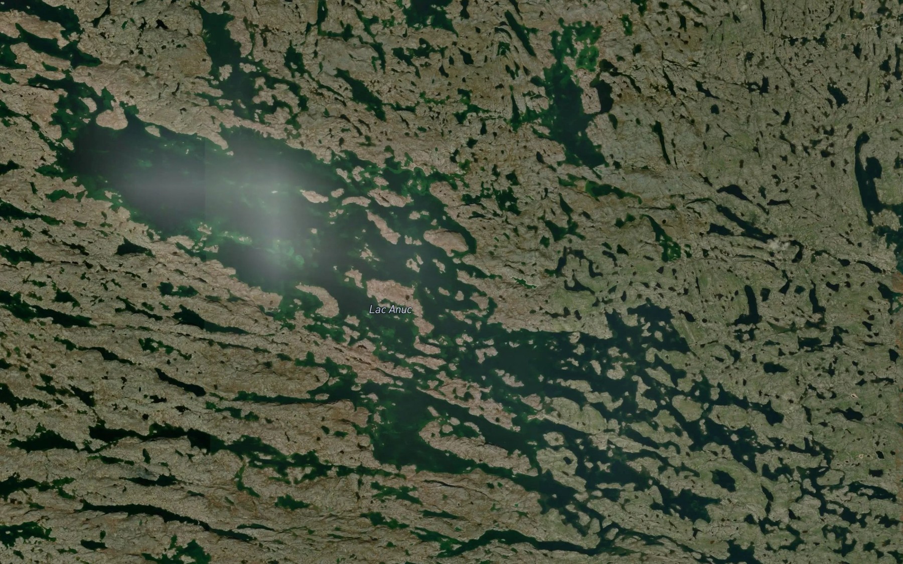 Satellite map of the Lac Anuc