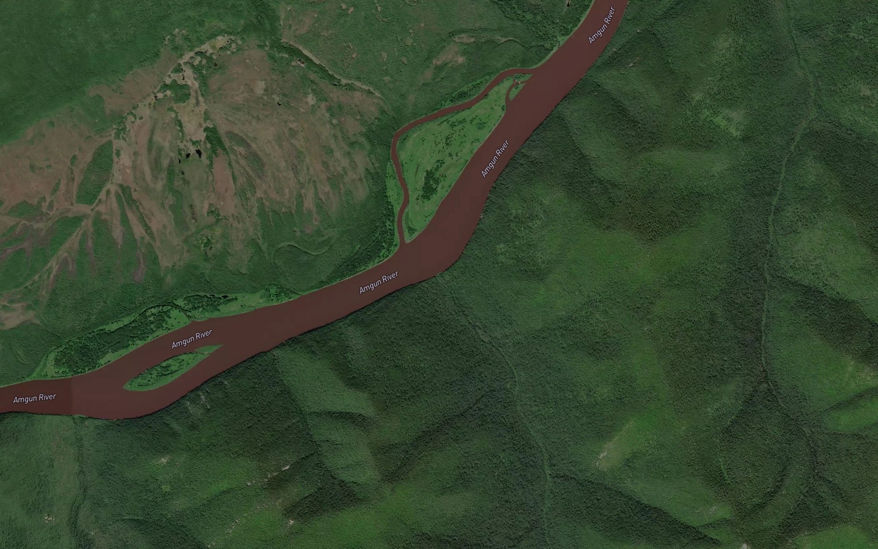 Satellite map of the Nizhniy Oskaul