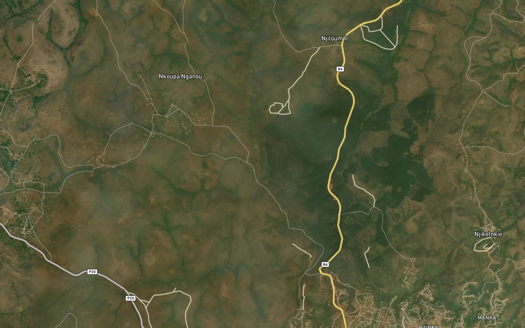 Satellite map of the Mafoguie