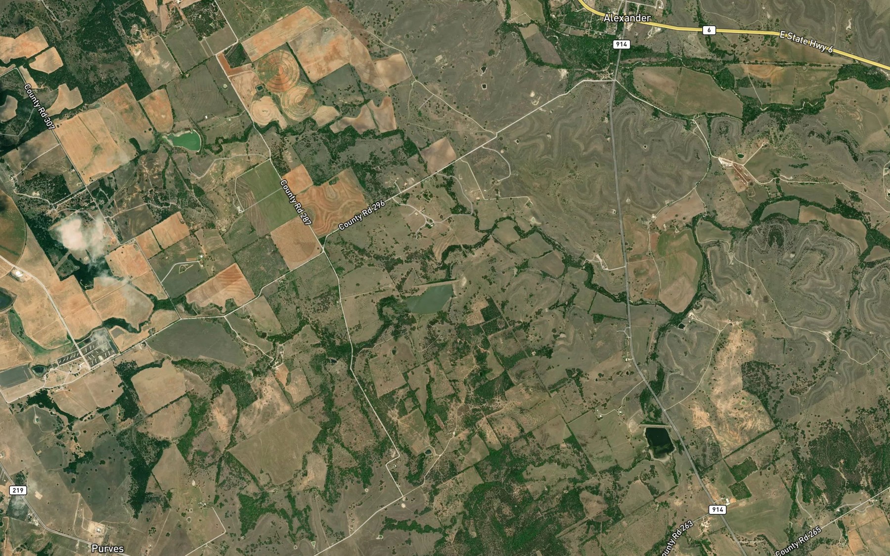 Satellite map of the Soil Conservation Service Site 12 Reservoir