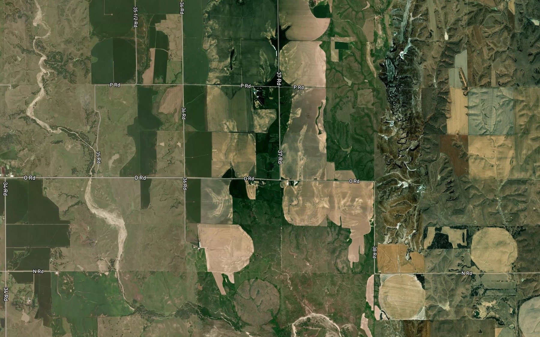 Satellite map of the Bartels Reservoir