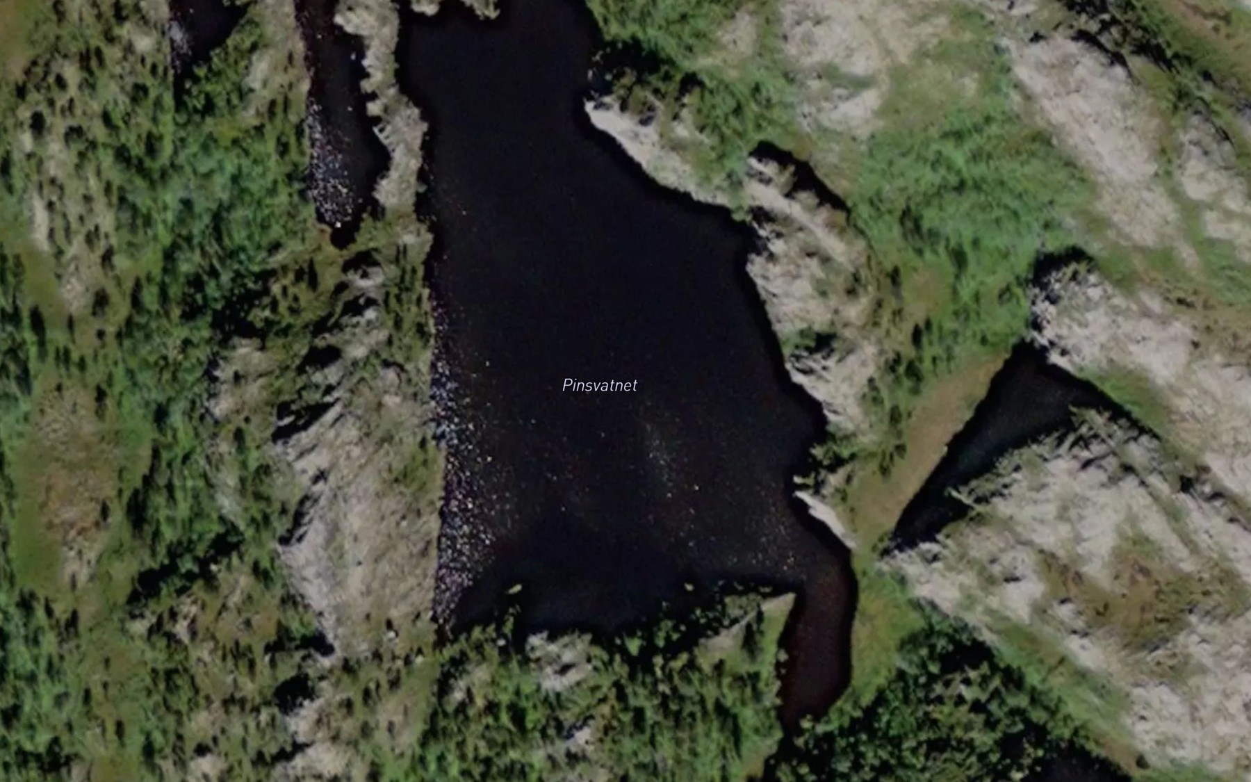 Satellite map of the Pinsvatnet