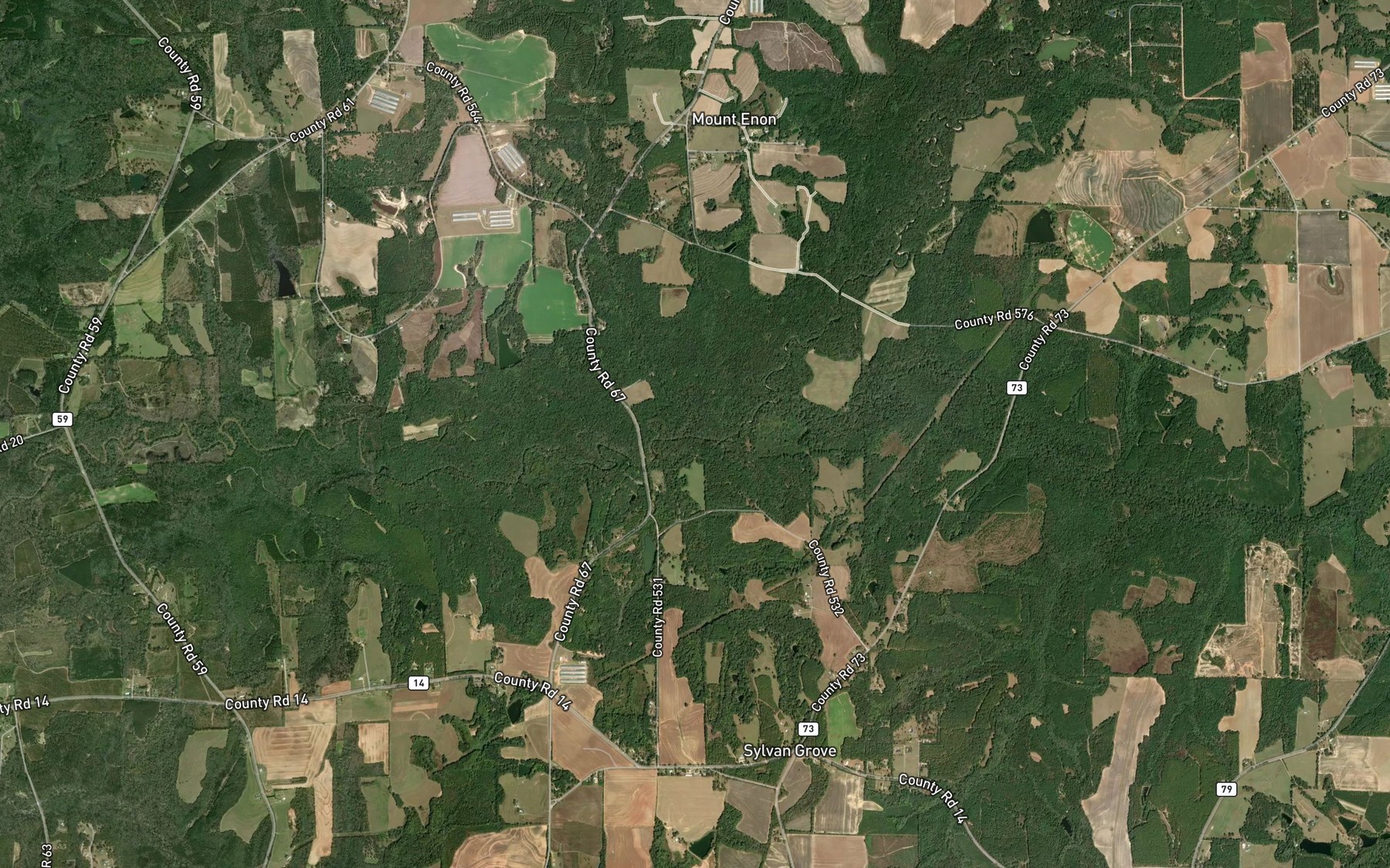 Satellite map of the Seabes Creek