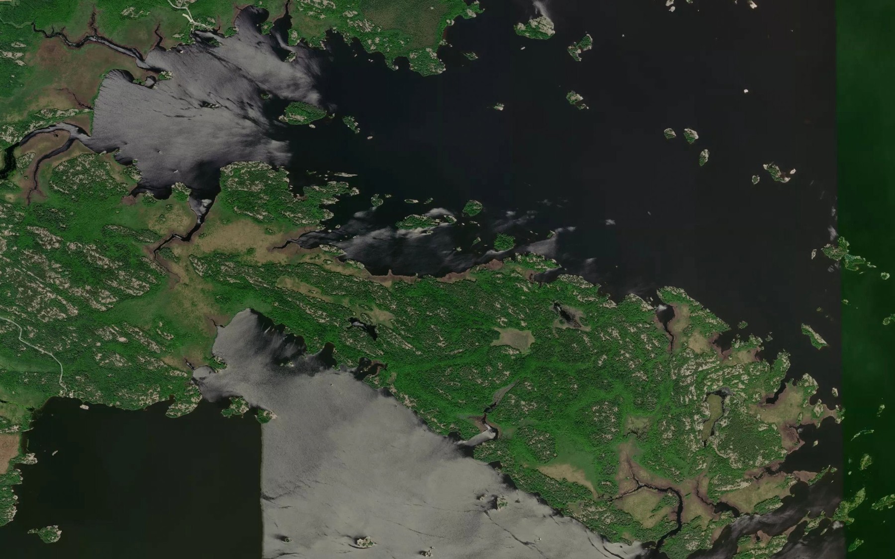 Satellite map of the Mud Bay
