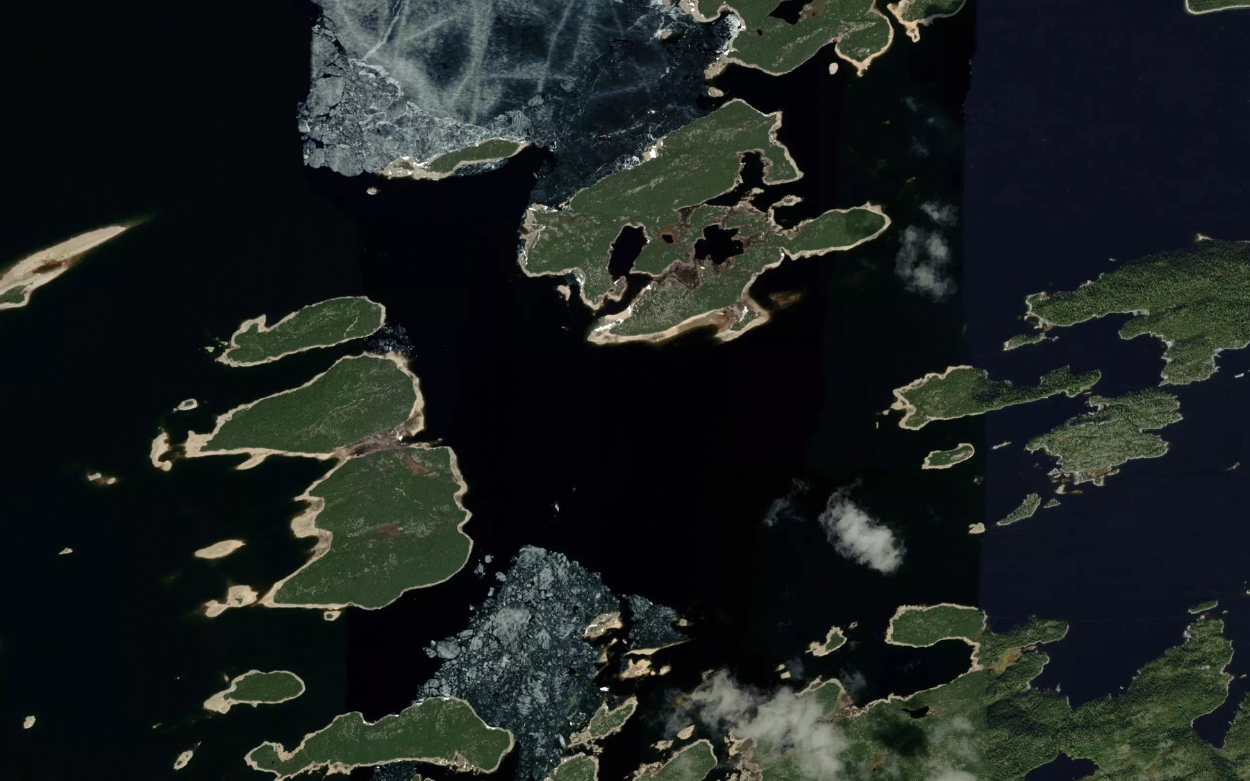 Satellite map of the Lac Kukamasach Amiyusich