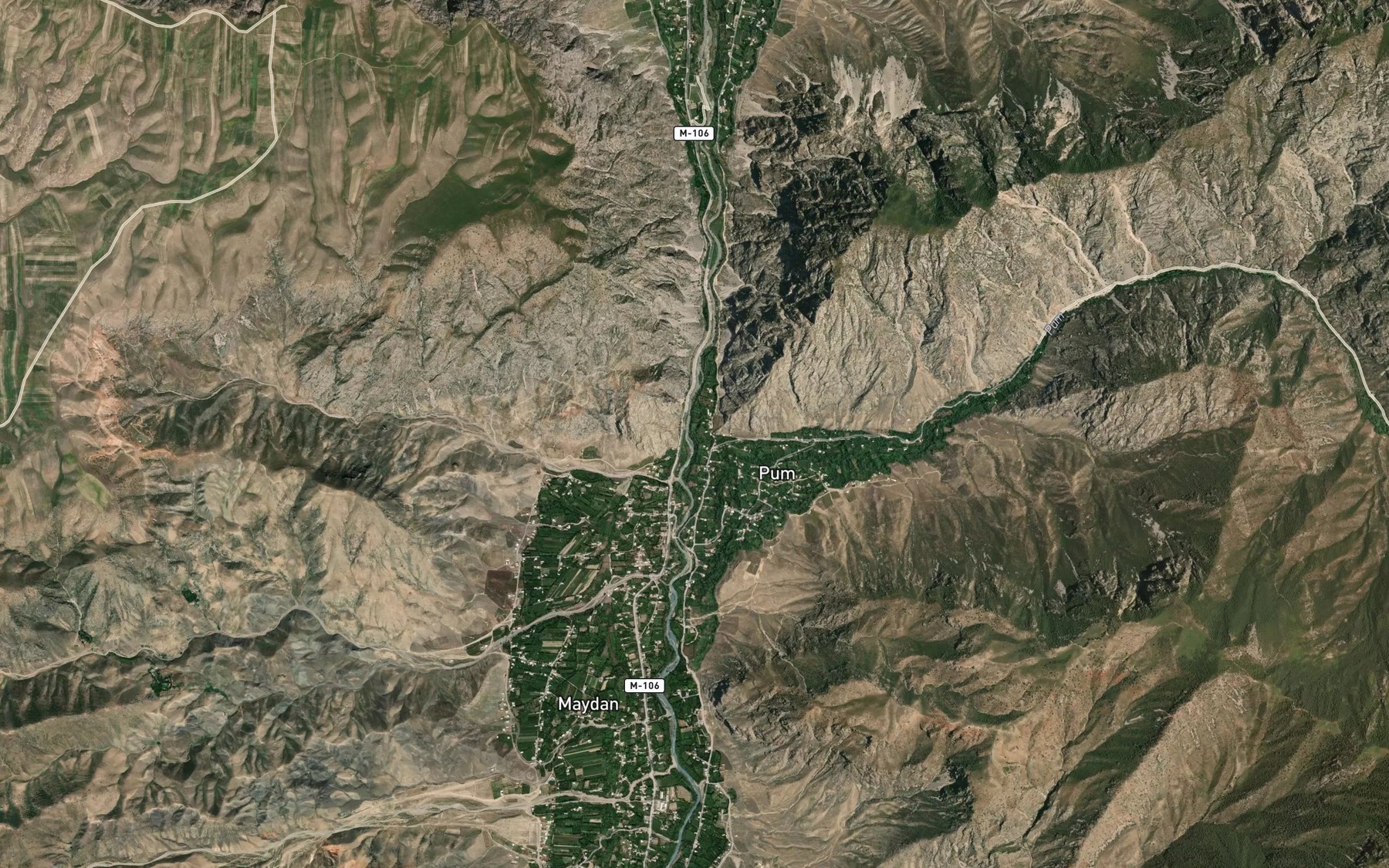 Satellite map of the Pum