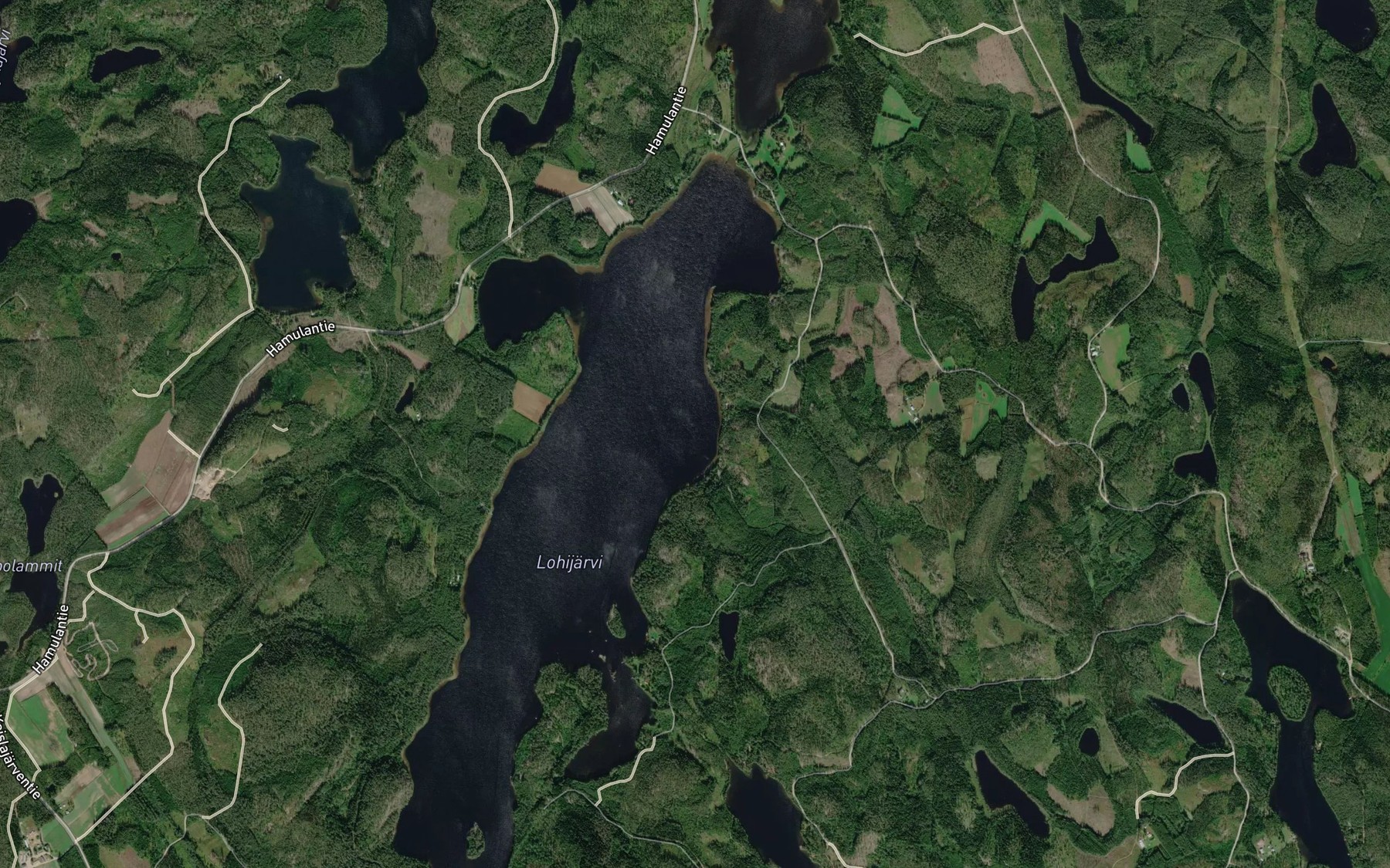 Satellite map of the Tervavalkamanlahti