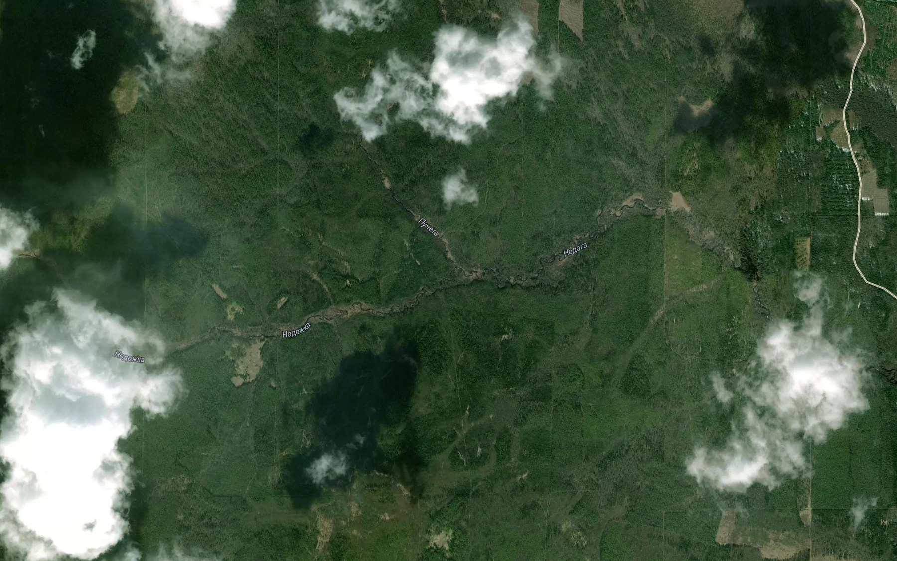 Satellite map of the Nodozhka