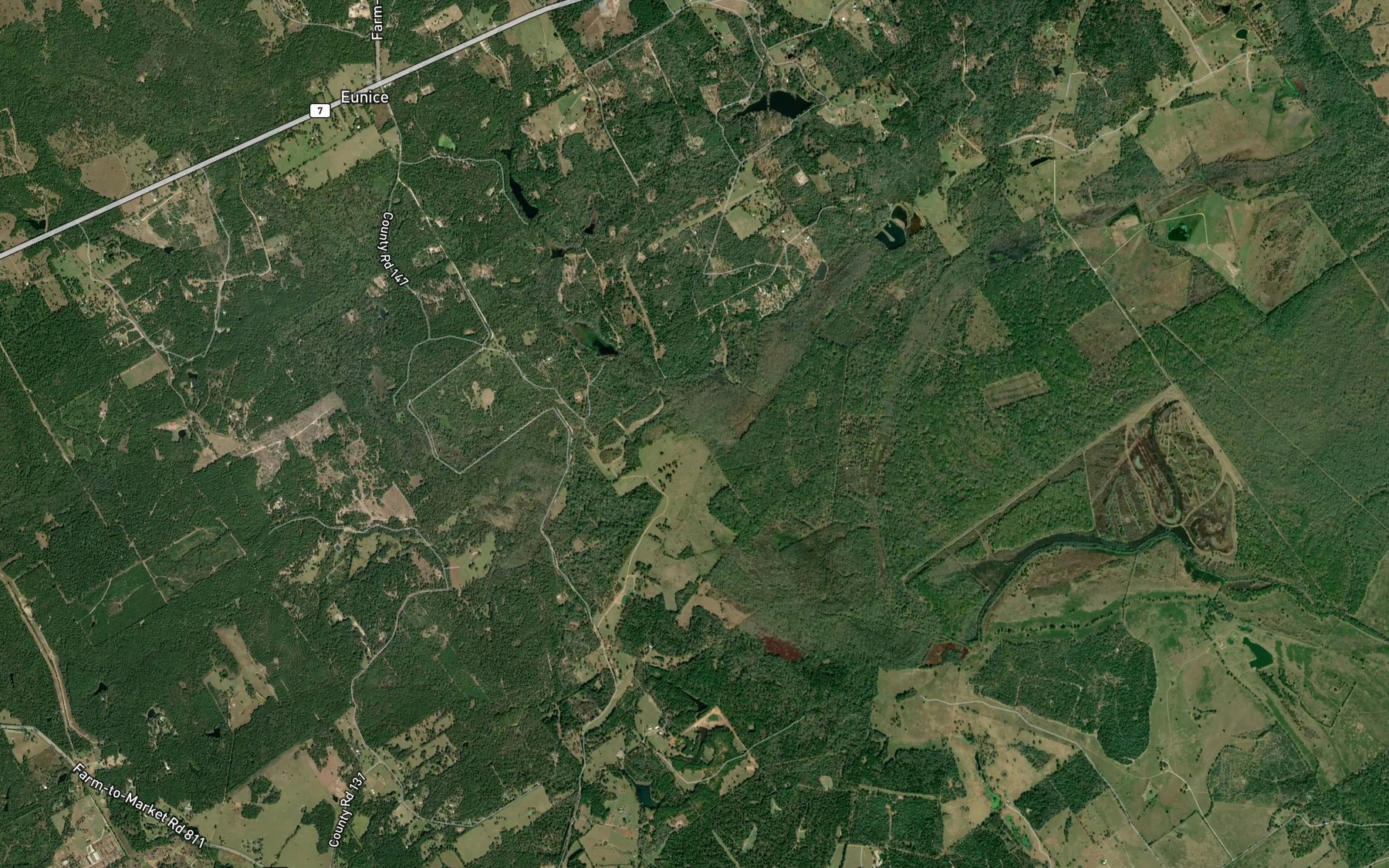 Satellite map of the Black Branch