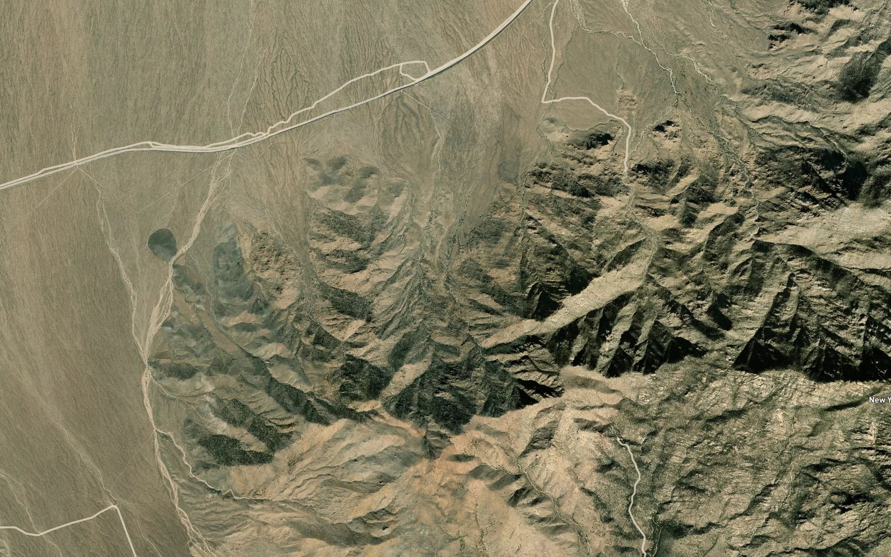 Satellite map of the Cliff Canyon Spring