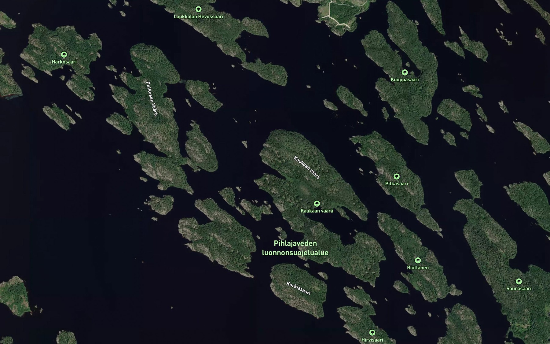 Satellite map of the Ronalahti