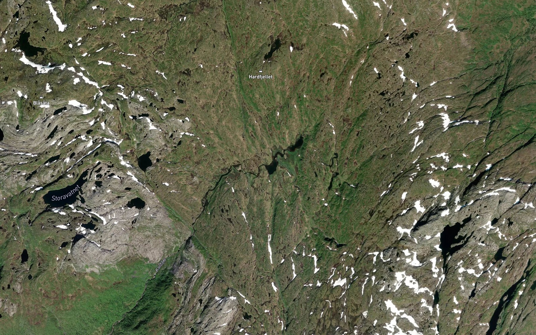 Satellite map of the Lonavatnet
