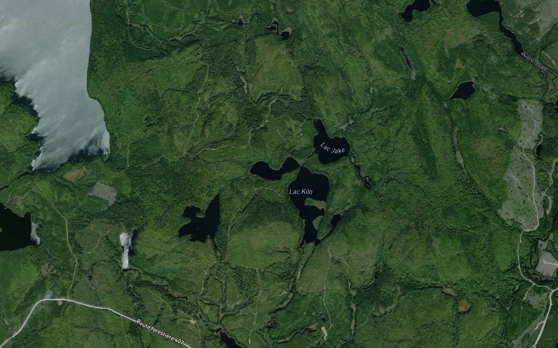 Satellite map of the Baie Penny