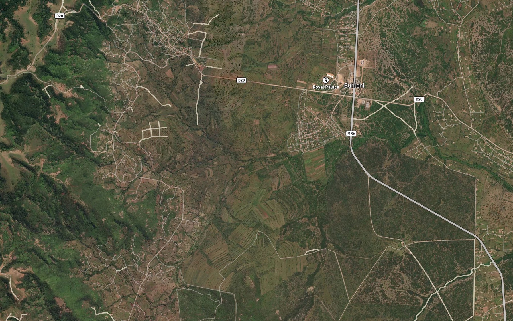 Satellite map of the Fraser