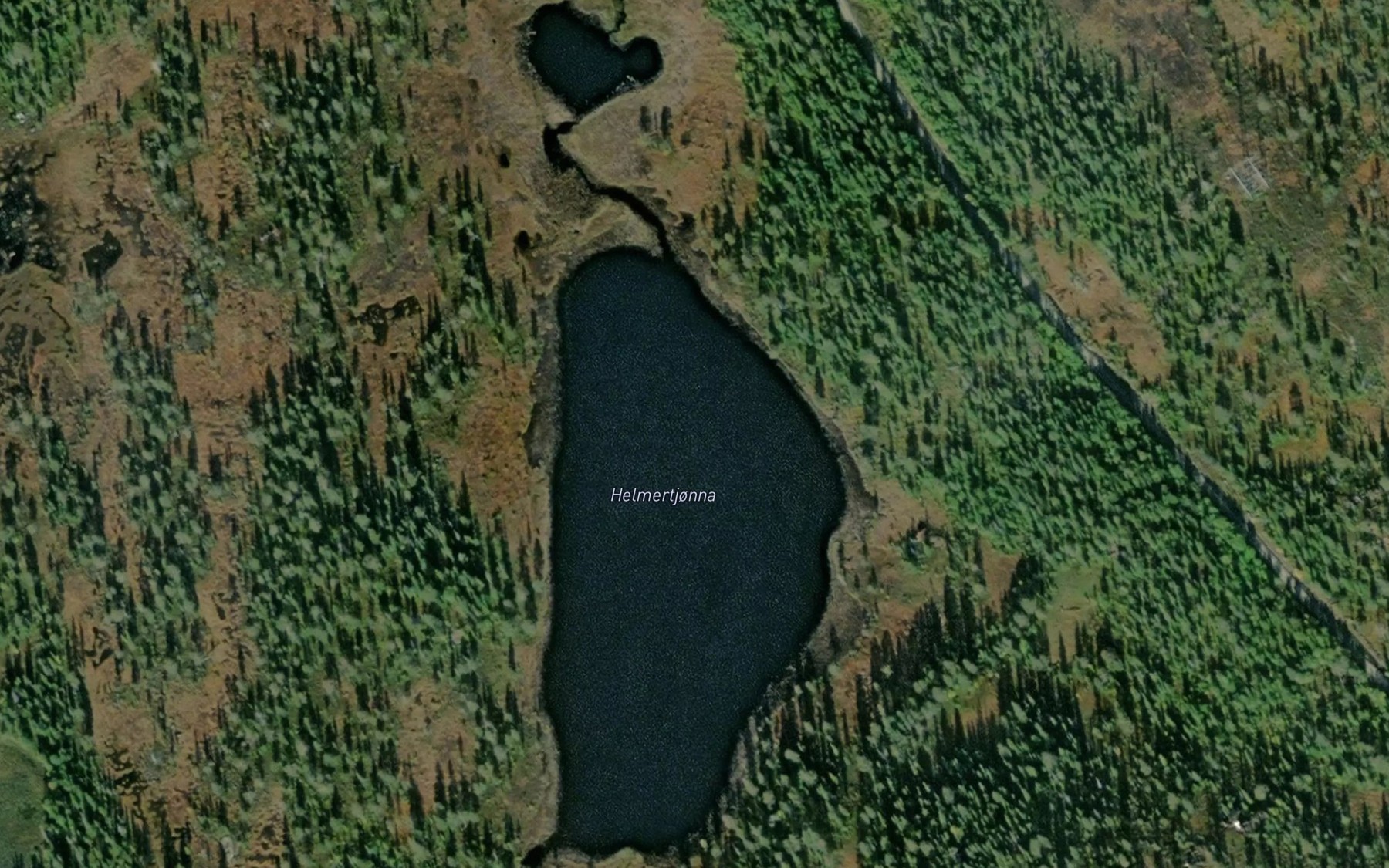 Satellite map of the Helmertjorna