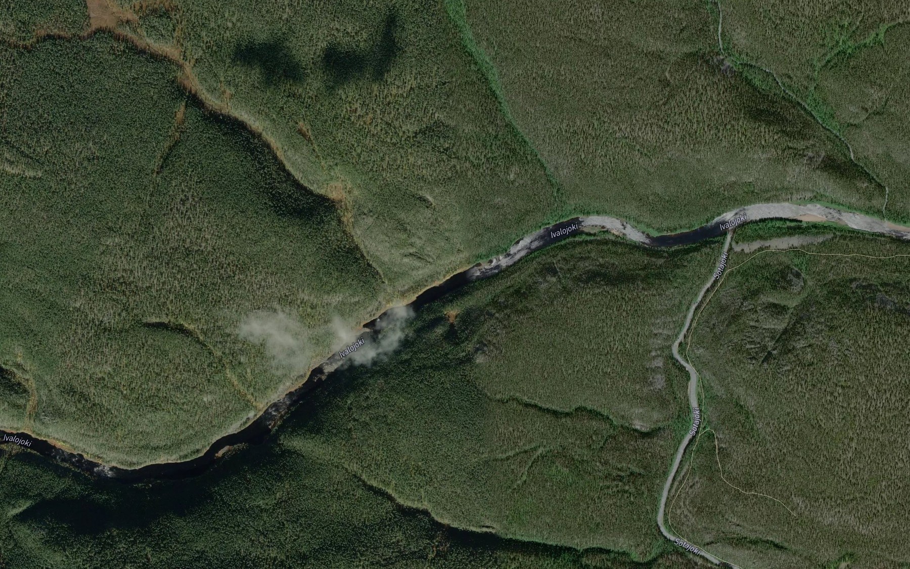 Satellite map of the Hunajapisama