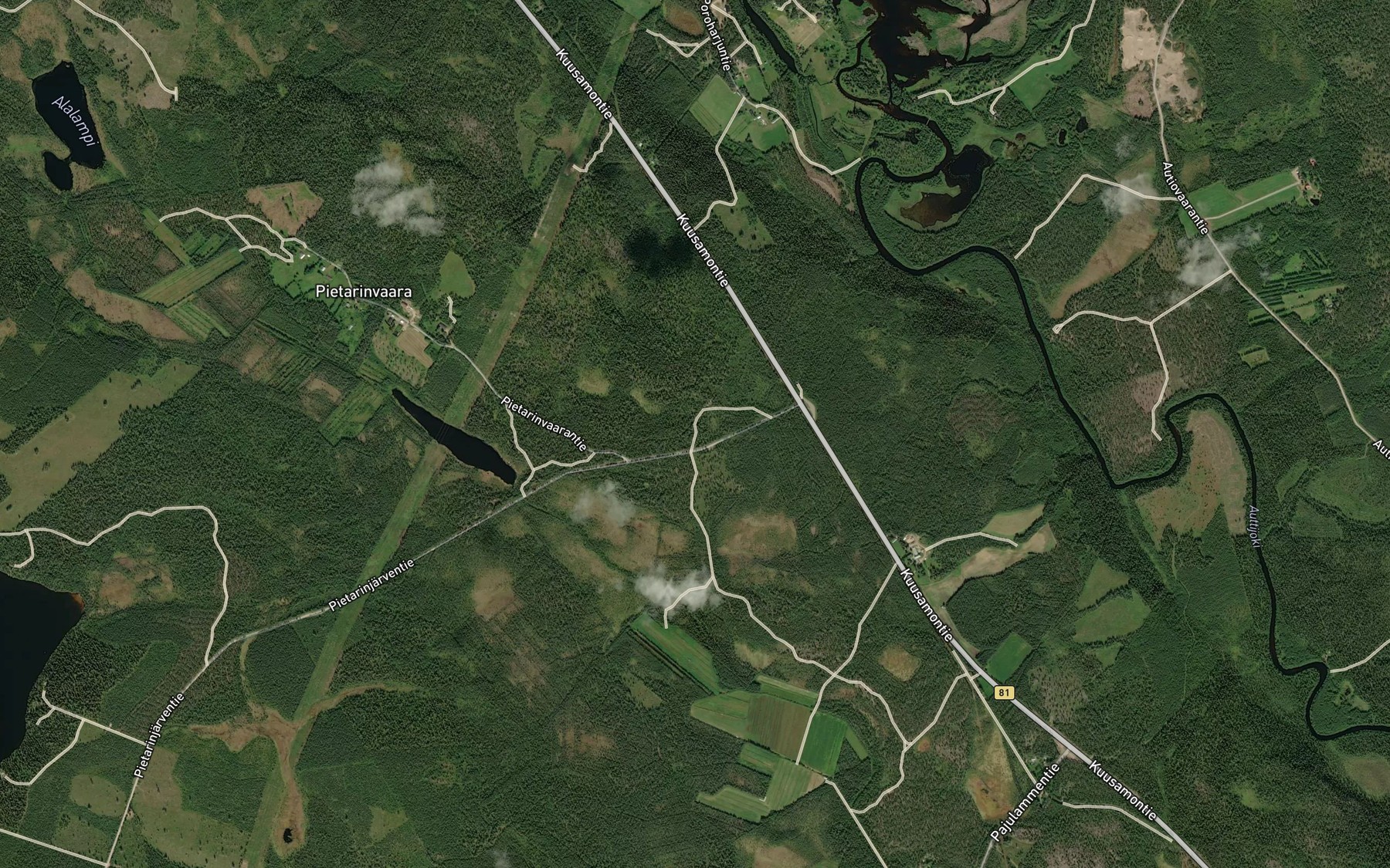 Satellite map of the Auttijoki
