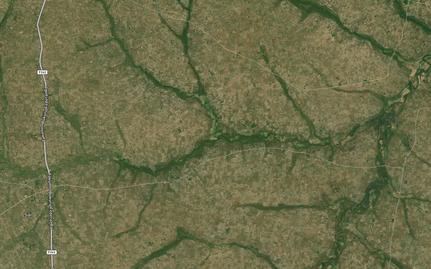 Satellite map of the River Afoator