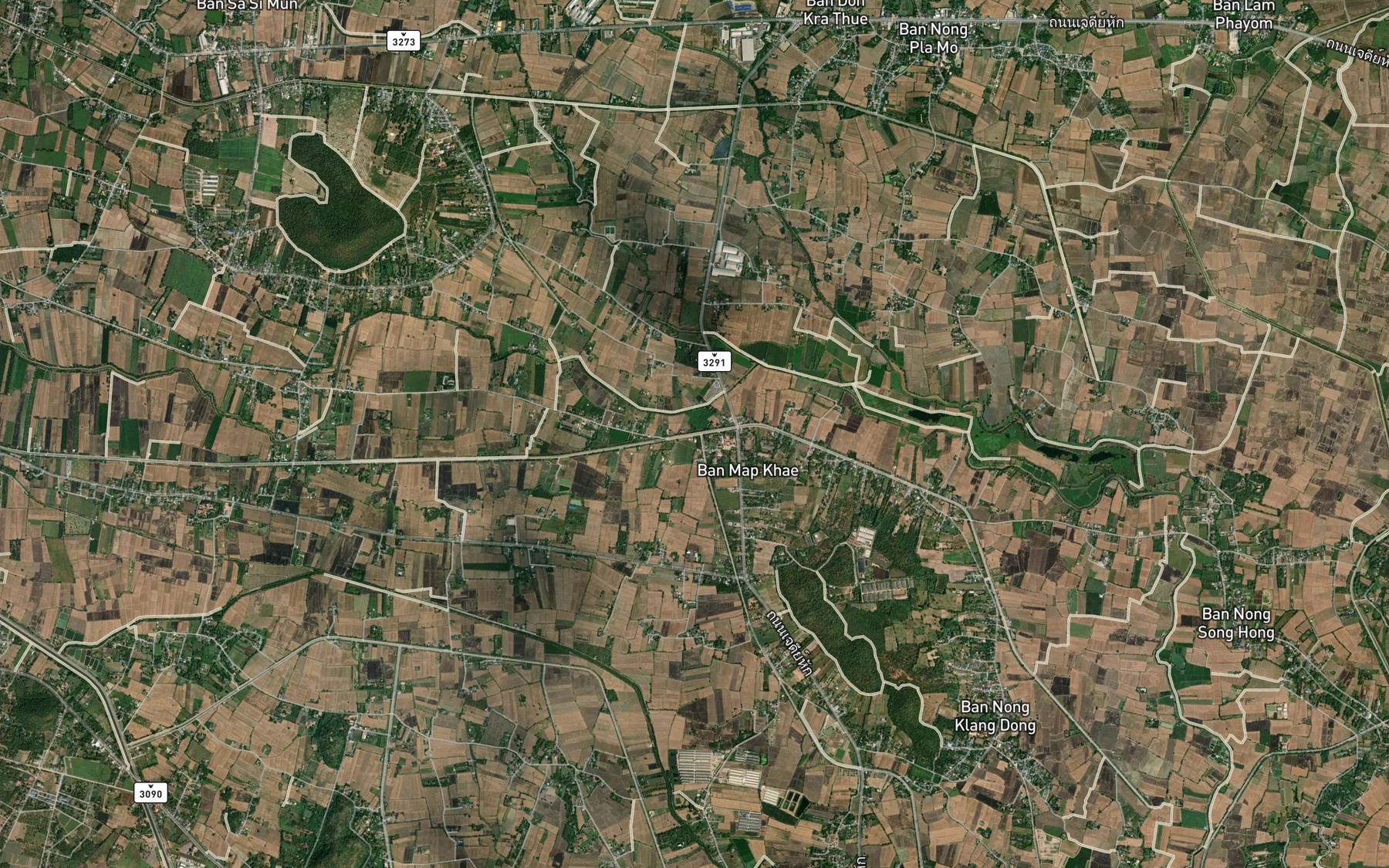 Satellite map of the Huai Nam Chon