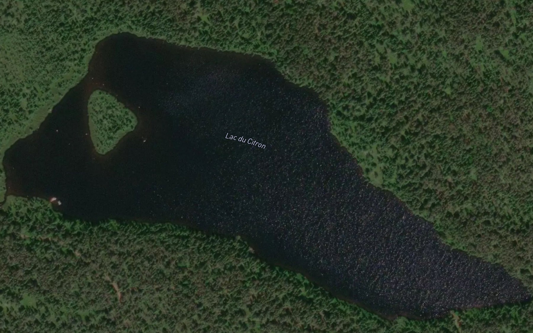 Satellite map of the Lac du Citron