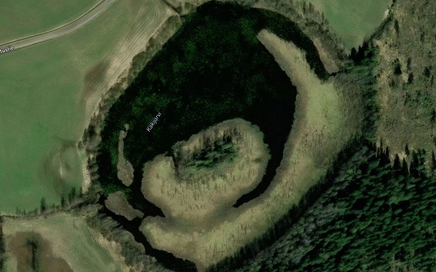 Satellite map of the Kakijarvi